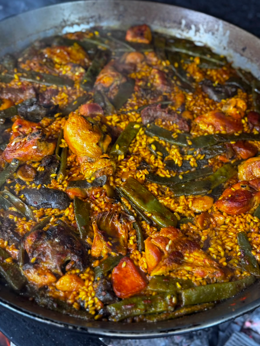 Preparación paella